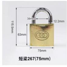 正品三环铜挂锁